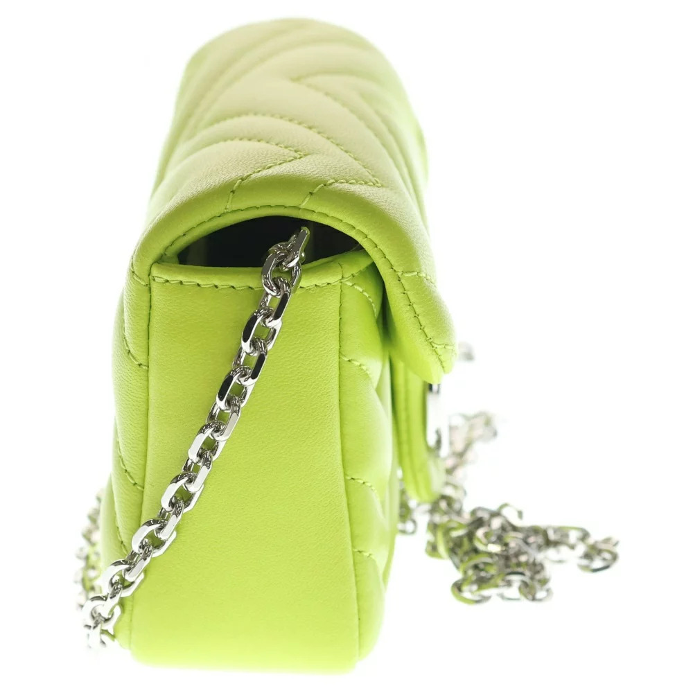 GUCCI GG Marmont Quilting Chain Bag Shoulder Yellow - Picture 3 of 6